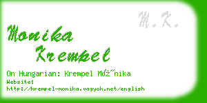 monika krempel business card
